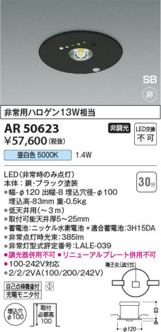���β��� Koizumi �������߾��� LED �ӷ������ AR50623