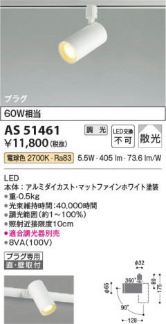 ���β��� Koizumi �������߾��� LED���ݥåȥ饤�� AS51461