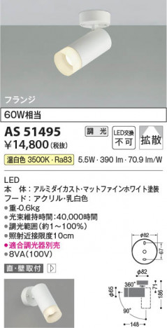 ���β��� Koizumi �������߾��� LED���ݥåȥ饤�� AS51495