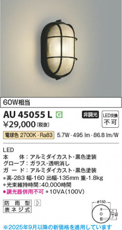 ���β��� Koizumi �������߾��� LED�ɱ����֥饱�å� AU45055L