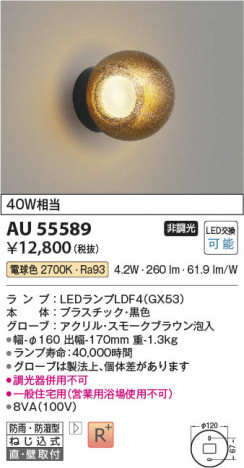 ���β��� Koizumi �������߾��� LED�ɱ��ɼ����֥饱�å� AU55589