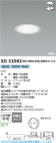 ���β��� Koizumi �������߾��� LED SG1�١����饤�� XD53985