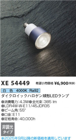 ���β��� Koizumi �������߾��� LED���� XE54449