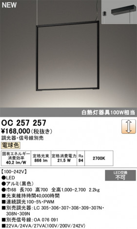 ODELIC �����ǥ�å� �����ǥꥢ OC257257 �ᥤ��̿�