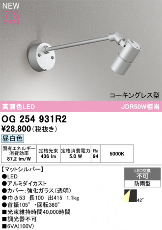 ODELIC �����ǥ�å� �������ƥꥢ�饤�� OG254931R2 �ᥤ��̿�