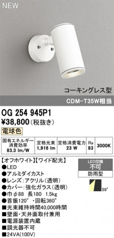 ODELIC �����ǥ�å� �������ƥꥢ�饤�� OG254945P1 �ᥤ��̿�