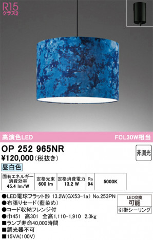 ODELIC �����ǥ�å� �����ڥ����ȥ饤�� OP252965NR �ᥤ��̿�