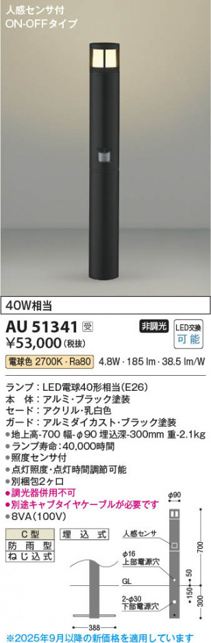 ���β��� Koizumi �������߾��� LED�����ǥ�饤�� AU51341