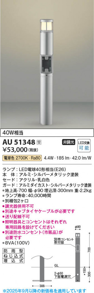 ���β��� Koizumi �������߾��� LED�����ǥ�饤�� AU51348